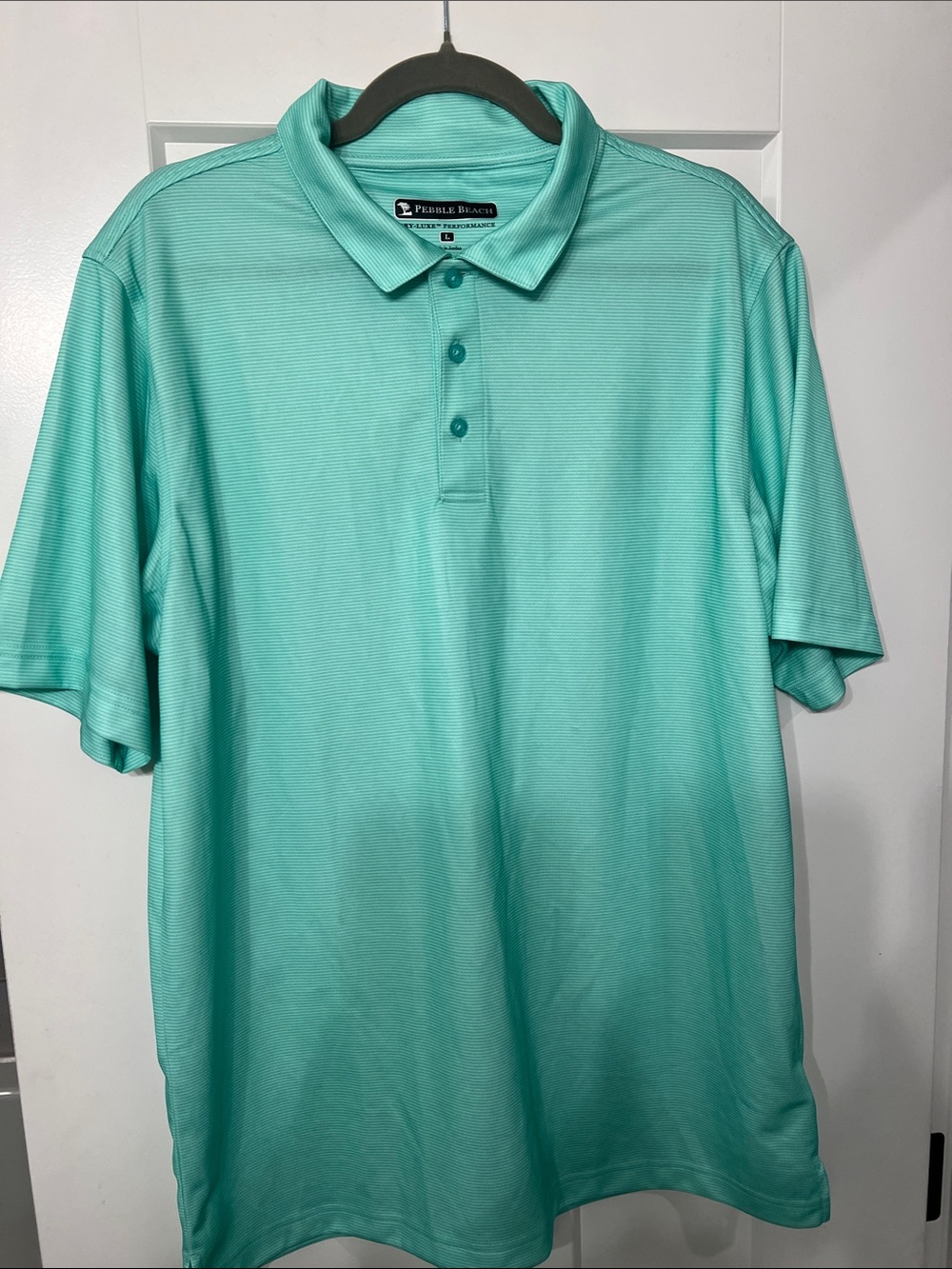 Pebble Beach Men's Mint Green Performance Polo